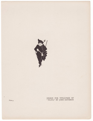 DESIGN FOR TITLE-PAGE OF 'PLAYS' BY JOHN DAVIDSON